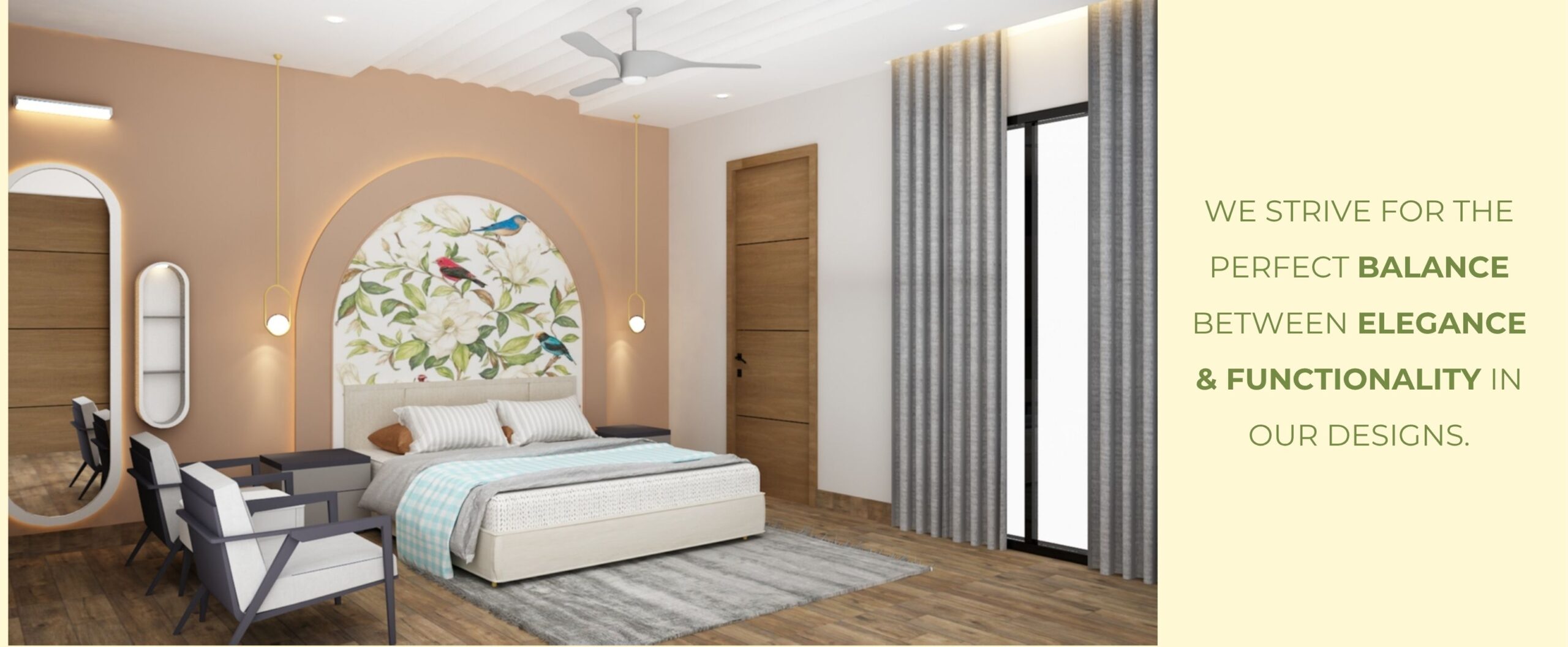 Beige And Brown Modern Interior Design Banner (1)